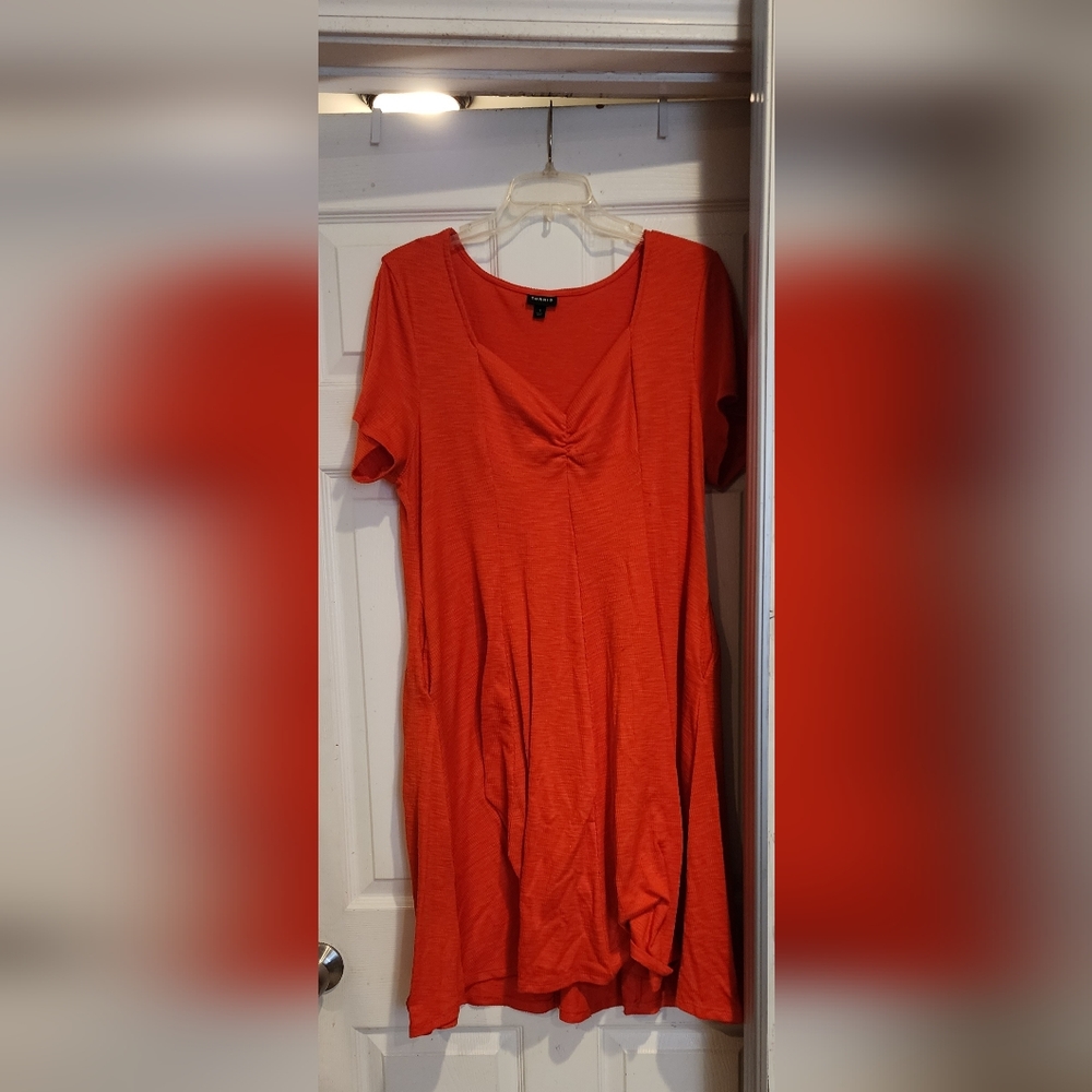 Torrid Mini Slub Rib Fluted Dress